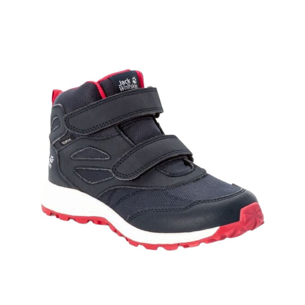 JACK WOLFSKIN jack wolfskin Woodland Texapore Mid VC Kids Waterproof Hiking Shoes