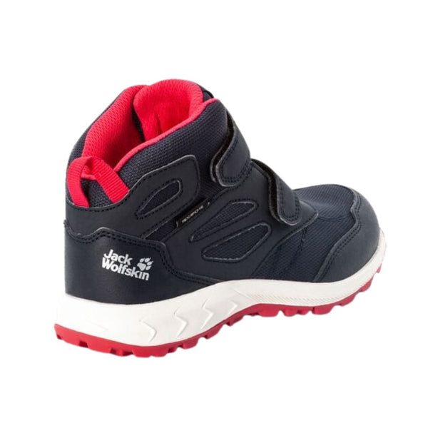 JACK WOLFSKIN jack wolfskin Woodland Texapore Mid VC Kids Waterproof Hiking Shoes