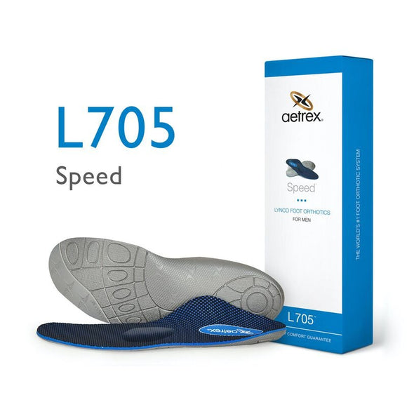 AETREX aetrex L705 Men's Speed Orthotics W/ Metatarsal Support (Medium & High Arches)
