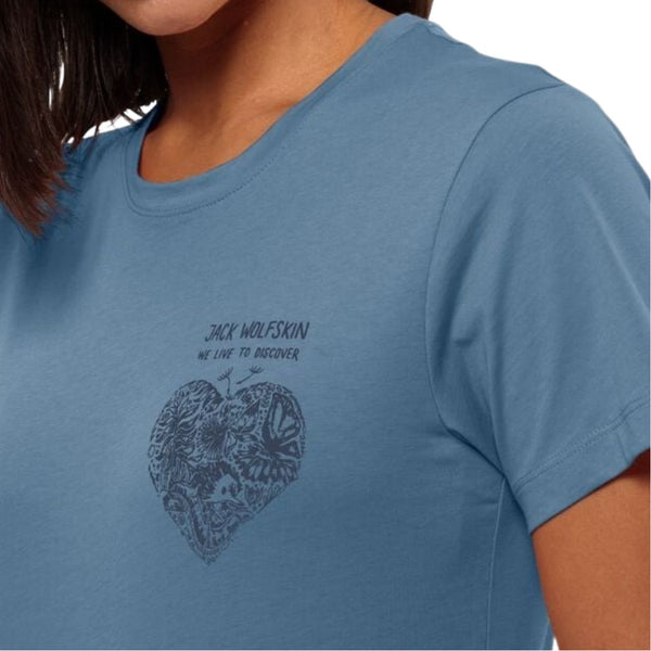 JACK WOLFSKIN jack wolfskin Discover Heart Women's Tee