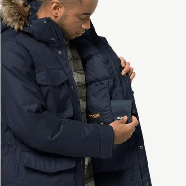 JACK WOLFSKIN jack wolfskin Winterfrost Down Parka Men's Waterproof Jacket